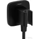 Hansgrohe FIXFIT Q zuhanytartó gégecső csatlakozóval, matt fekete 26887670