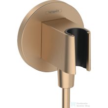   Hansgrohe FIXFIT S zuhanytartó gégecső csatlakozóval, szálcsiszolt bronz 26888140