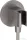 Hansgrohe FIXFIT S zuhanytartó gégecső csatlakozóval, szálcsiszolt fekete/króm 26888340