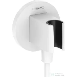   Hansgrohe FIXFIT S zuhanytartó gégecső csatlakozóval, matt fehér 26888700