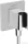 Hansgrohe FIXFIT E zuhanytartó gégecső csatlakozóval, króm 26889000