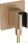 Hansgrohe FIXFIT E zuhanytartó gégecső csatlakozóval, szálcsiszolt bronz 26889140