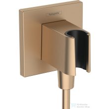   Hansgrohe FIXFIT E zuhanytartó gégecső csatlakozóval, szálcsiszolt bronz 26889140