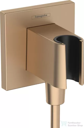 Hansgrohe FIXFIT E zuhanytartó gégecső csatlakozóval, szálcsiszolt bronz 26889140