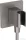 Hansgrohe FIXFIT E zuhanytartó gégecső csatlakozóval, szálcsiszolt fekete/króm 26889340
