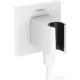 Hansgrohe FIXFIT E zuhanytartó gégecső csatlakozóval, matt fehér 26889700
