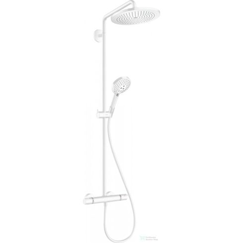 Hansgrohe CROMA SELECT S Showerpipe 280 1jet termosztátos zuhanyrendszer, 3jet kézizuhannyal,matt fehér 26890700