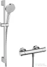 Hansgrohe Vernis Blend termosztátos zuhany csaptelep, Crometta 65 cm-es rudas zuhanyszettel,króm 26960000