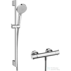  Hansgrohe Vernis Blend termosztátos zuhany csaptelep, Crometta 65 cm-es rudas zuhanyszettel,króm 26960000