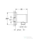 Grohe VITALI UNIVERSAL gégecső csatlakozó,kóm 26963001
