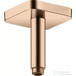   Hansgrohe AXOR SHOWERSOLUTIONS Softsquare 10 cm-es mennyezeti zuhanykar, polírozott vörös arany hatású 26965300