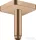 Hansgrohe AXOR SHOWERSOLUTIONS Softsquare 10 cm-es mennyezeti zuhanykar, szálcsiszolt vörös arany hatású 26965310