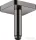 Hansgrohe AXOR SHOWERSOLUTIONS Softsquare 10 cm-es mennyezeti zuhanykar, polírozott fekete króm 26965330