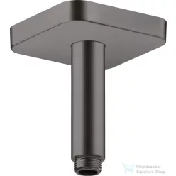  Hansgrohe AXOR SHOWERSOLUTIONS Softsquare 10 cm-es mennyezeti zuhanykar, szálcsiszolt fekete króm 26965340
