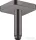 Hansgrohe AXOR SHOWERSOLUTIONS Softsquare 10 cm-es mennyezeti zuhanykar, szálcsiszolt fekete króm 26965340