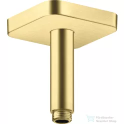   Hansgrohe AXOR SHOWERSOLUTIONS Softsquare 10 cm-es mennyezeti zuhanykar, szálcsiszolt sárgaréz 26965950