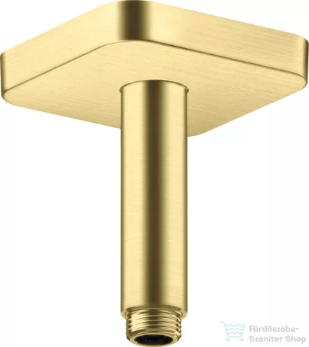 Hansgrohe AXOR SHOWERSOLUTIONS Softsquare 10 cm-es mennyezeti zuhanykar, szálcsiszolt sárgaréz 26965950