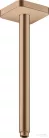 Hansgrohe AXOR SHOWERSOLUTIONS Softsquare 30 cm-es mennyezeti zuhanykar, szálcsiszolt vörös arany hatású 26966310