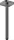 Hansgrohe AXOR SHOWERSOLUTIONS Softsquare 30 cm-es mennyezeti zuhanykar, polírozott fekete króm 26966330