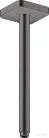 Hansgrohe AXOR SHOWERSOLUTIONS Softsquare 30 cm-es mennyezeti zuhanykar, szálcsiszolt fekete króm 26966340