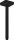 Hansgrohe AXOR SHOWERSOLUTIONS Softsquare 30 cm-es mennyezeti zuhanykar, matt fekete 26966670