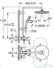 Grohe VITALIO Comfort 250 zuhanyrendszer,króm 26985001