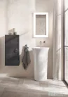 Duravit WHITE TULIP szabadonálló mosdó szifonnal,kerámia fedeles leeresztővel,Wondergliss bevonattal,27025000701