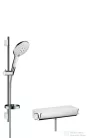 Hansgrohe HG Ecostat Select falsíkon kívüli zuhanycsaptelep/RD Select S 150, 0,65 m szett, fehér króm 27036400