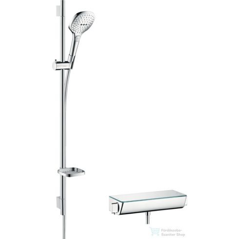 Hansgrohe ECOSTAT Select termosztátos zuhanycsaptelep zuhanyszettel, króm 27039000