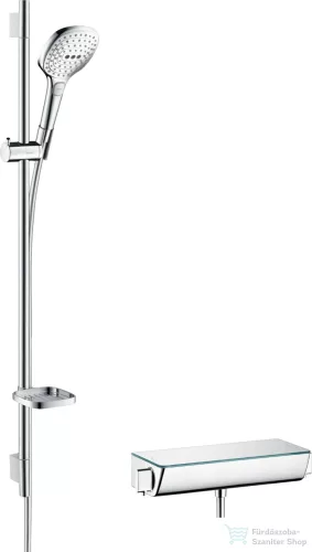 Hansgrohe ECOSTAT Select termosztátos zuhanycsaptelep zuhanyszettel, króm 27039000