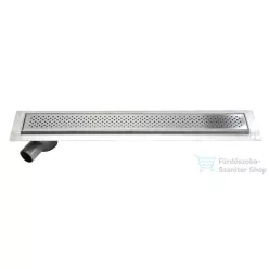   AQUALINE KROKUS padlóösszefolyó szifonnal, 96x14cm, inox 2705-10