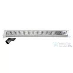  AQUALINE KROKUS Padlóösszefolyó rács, 76x14cm, inox 2705-80