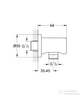 Grohe RAINSHOWER gégecső csatlakozó,Króm 27057000