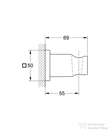 Grohe RAINSHOWER zuhanytartó,Brushed Hard Graphite 27075AL0