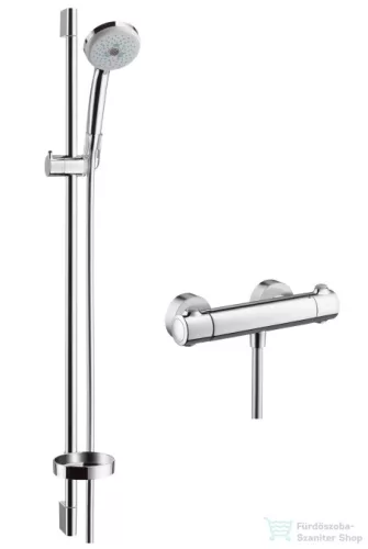 Hansgrohe Croma 100 Ecostat 1001 SL Combi 0,90m Croma 100 Multi 3 jet kézizuhannyal 27085000
