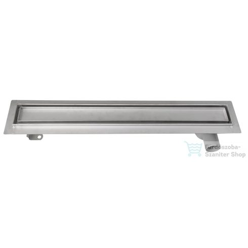 AQUALINE PAVINO padlóösszefolyó burkolható rosttal, 86x14cm, inox 2710-90