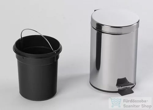 AQUALINE SIMPLE LINE szemetes kosár, átm:170x260mm, 3l, fényes inox (27103)