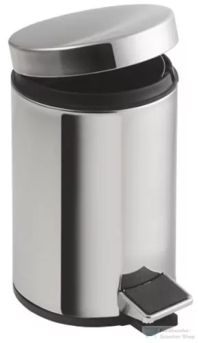 AQUALINE SIMPLE LINE szemetes kosár, átm:250x400mm, 12l, fényes inox (27112)