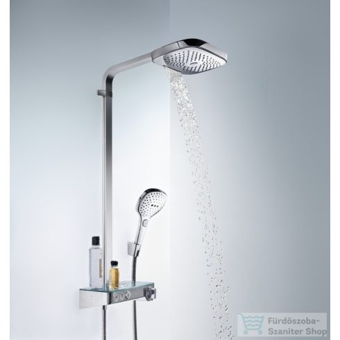 Hansgrohe HG RD Select E 300 3jet Showerpipe fehér króm 27127400