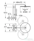 Grohe Rainshower 400 termosztátos zuhanyrendszer 27174001