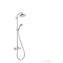   Hansgrohe Croma 220 Showerpipe 400 mm-es elforgatható zuhanykarral, DN15, króm 27185000