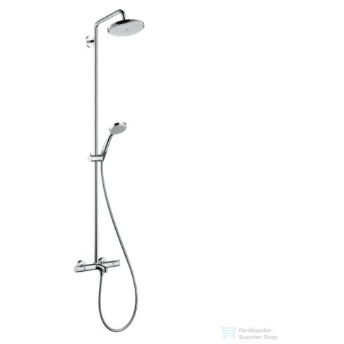 Hansgrohe Croma 220 Showerpipe kádhoz 400 mm-es elforgatható zuhanykarral, DN15, króm 27223000