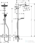 Hansgrohe HG Crometta S 240 Showerpipe króm 27267000