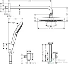 Hansgrohe Design zuhanyszett Raindance Select S / ShowerSelect S 27297000