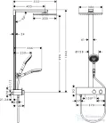 Hansgrohe Raindance Square 300 1jet Showerpipe 27361000