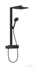 Hansgrohe RAINDANCE E Showerpipe 300 1jet termosztátos zuhanyrendszer, matt fekete 27361670