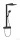 Hansgrohe RAINDANCE E Showerpipe 300 1jet termosztátos zuhanyrendszer, matt fekete 27361670