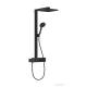 Hansgrohe RAINDANCE E Showerpipe 300 1jet termosztátos zuhanyrendszer, matt fekete 27361670