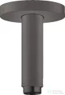 Hansgrohe mennyezeti csatlakozó S 10 cm, szálcsiszolt fekete/króm 27393340