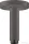 Hansgrohe mennyezeti csatlakozó S 10 cm, szálcsiszolt fekete/króm 27393340